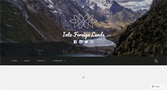 Desktop Screenshot of intoforeignlands.com